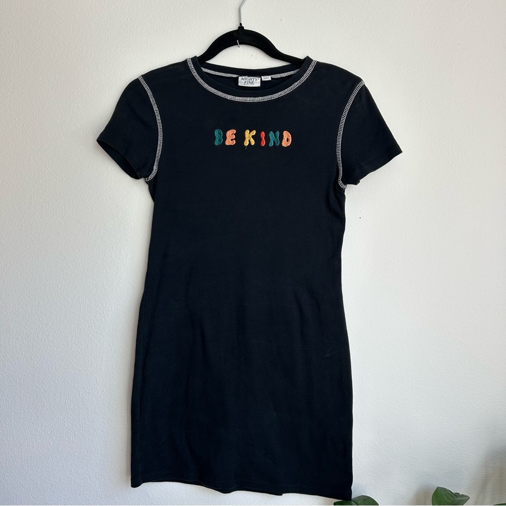 Mighty Fine Black T-Shirt Dress
